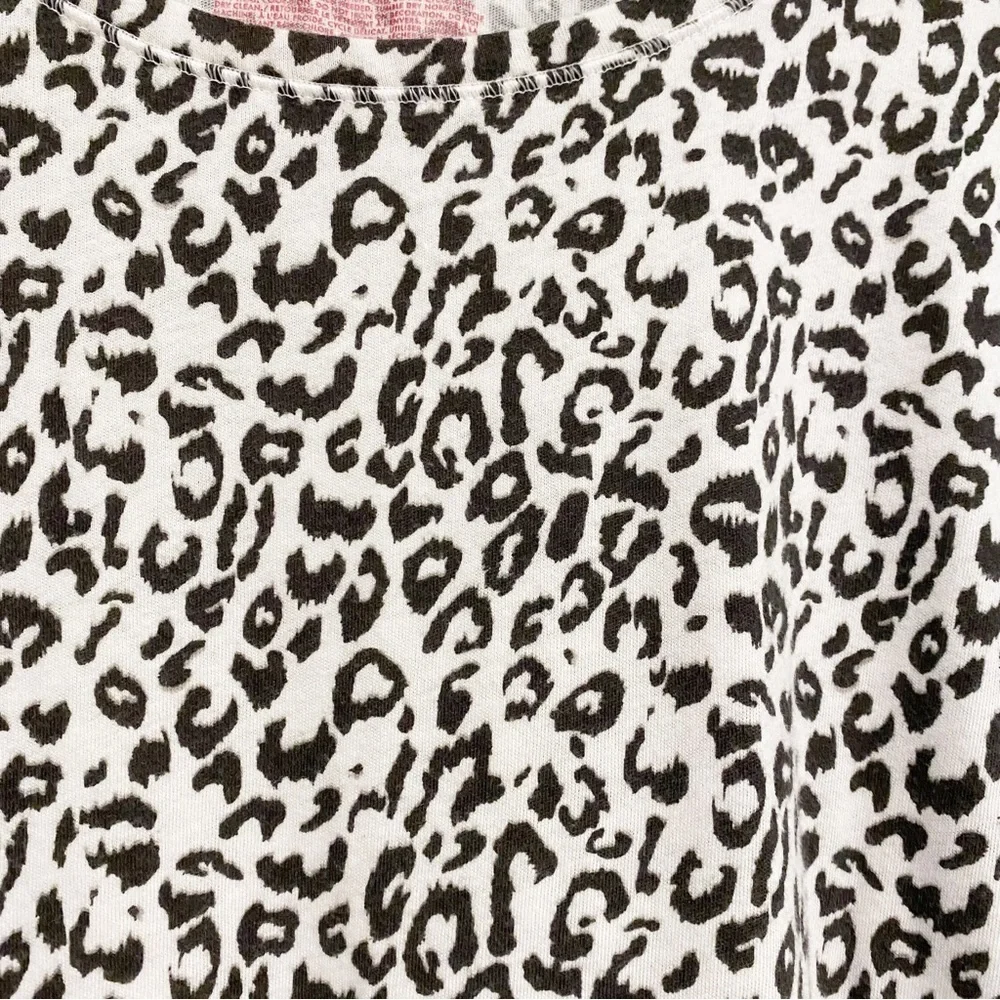 Victorias’s Secret | Leopard Print Tunic Loungewear White Black Size Large - Picture 3 of 5